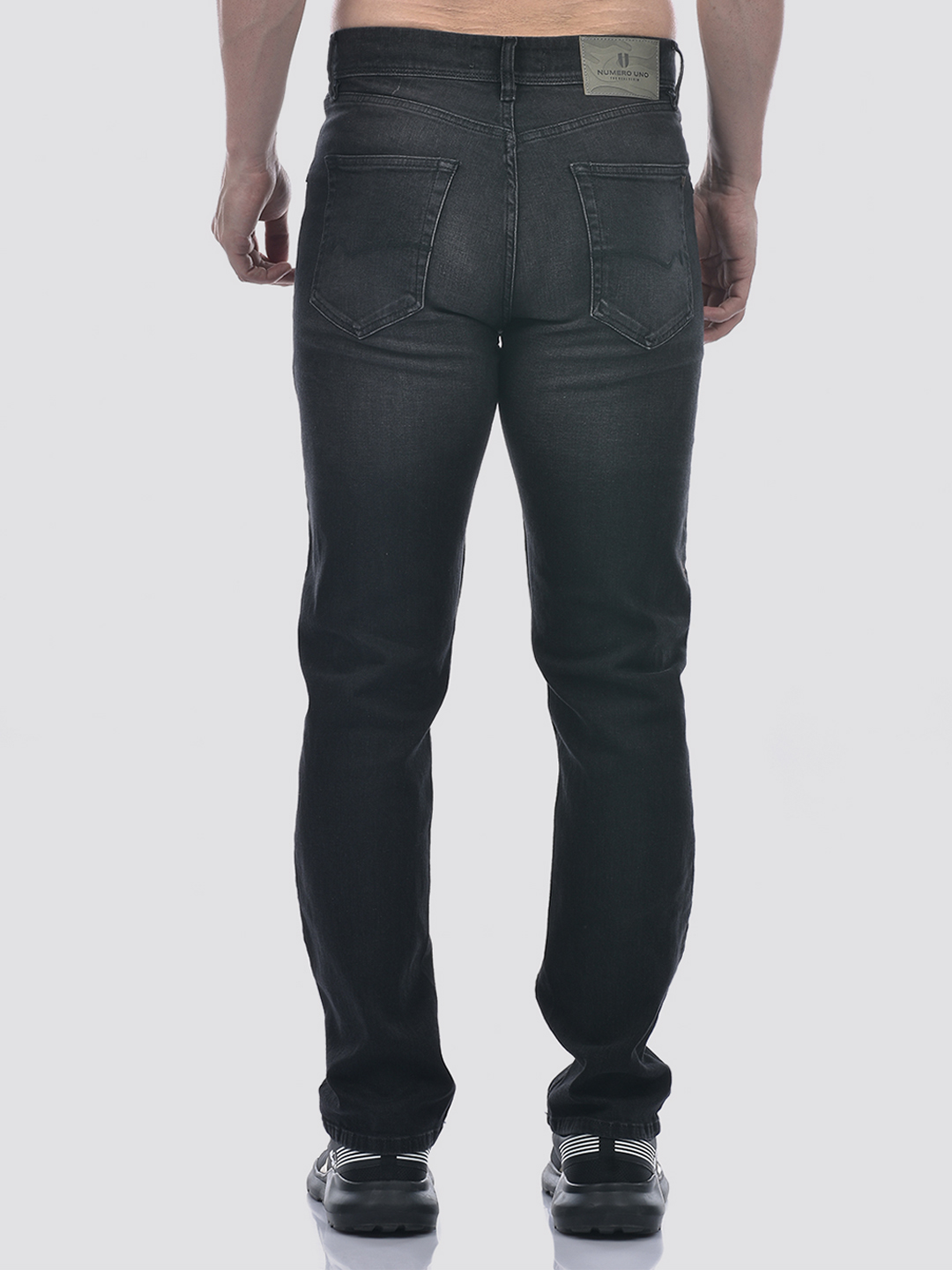 Numero Uno Men Regular Fit Black Sustainable Jeans